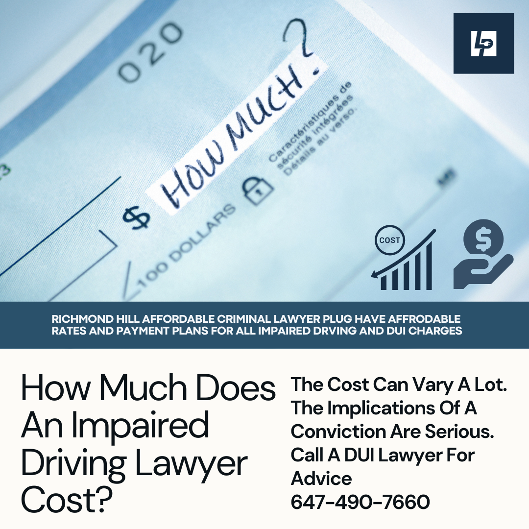 A Cheque that says how much does an dui lawyer in Brampton Cost?