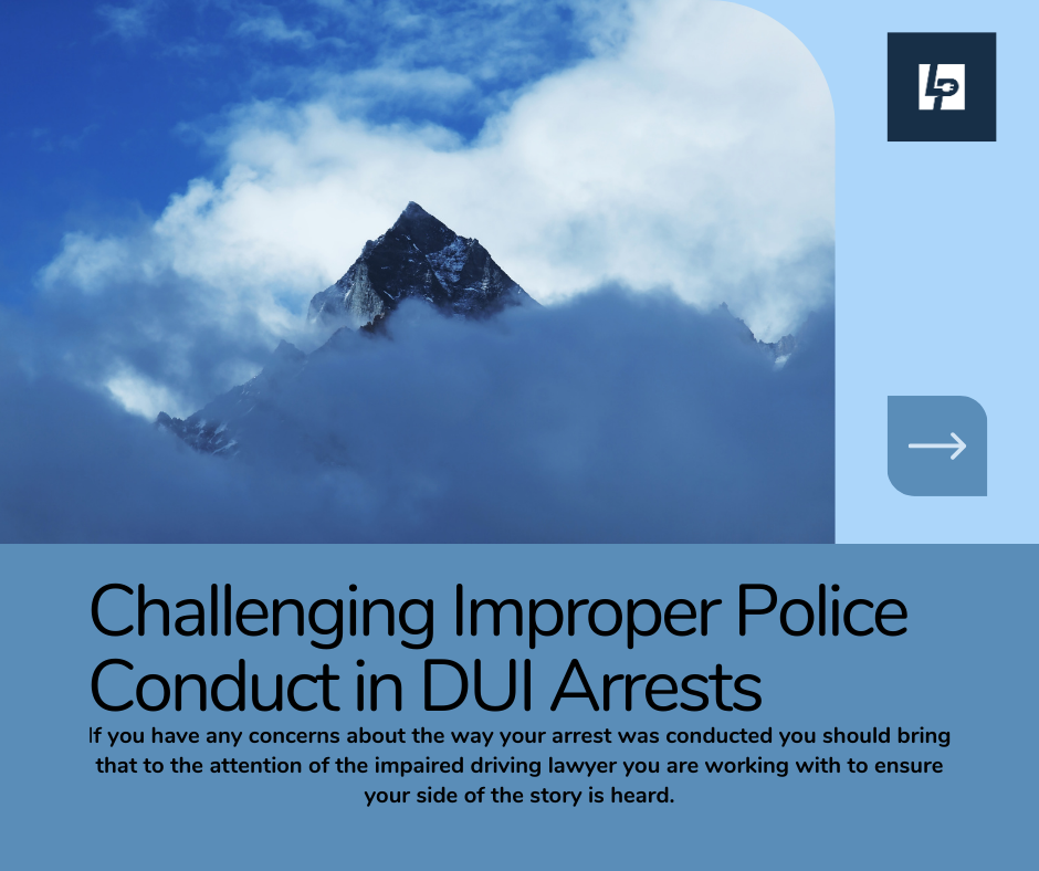 impaired driving lawyer can help if you allegations about your treatment during your dui arrest. 